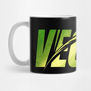 Green Logo With Leaves To Show You Live Vegan Mug